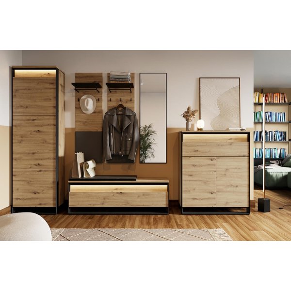 Quant Kommode - Artisan Eiche/Schwarz Quant Kommode - Artisan Eiche/Schwarz