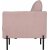 Kingsley-Sessel aus rosa Samt + Mbelpflegeset fr Textilien