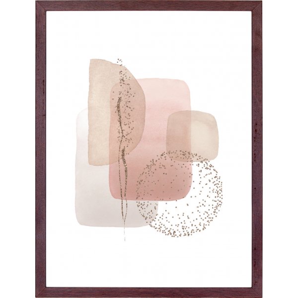 Aspen-Bilderrahmen Dunkelbraun, 3-tlg