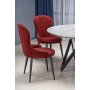 Runder Esstisch Orcan 140 cm - Grauer Marmor/Schwarz