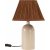 Riley Tischlampe - Glnzendes Beige/Braun - 37 cm