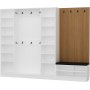 Armadio Flurmbel 270 x 35 x 210 cm - Wei/Beige