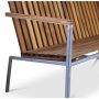 Alva Bank - Teak/galvanisiertes Metall