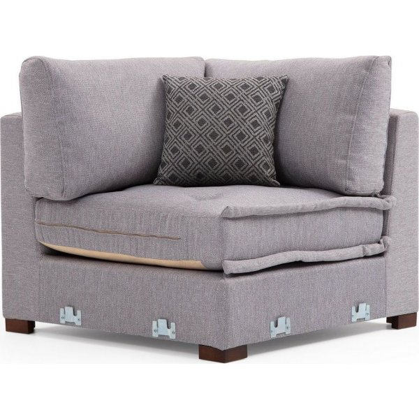 Diwansofa Lena - Hellgrau