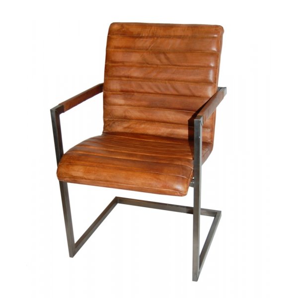 Sessel Mosopa - Braunes Leder