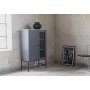 Kantenschrank in Eiche / Graues Hochdrucklaminat (HPL) + Fleckentferner fr Mbel