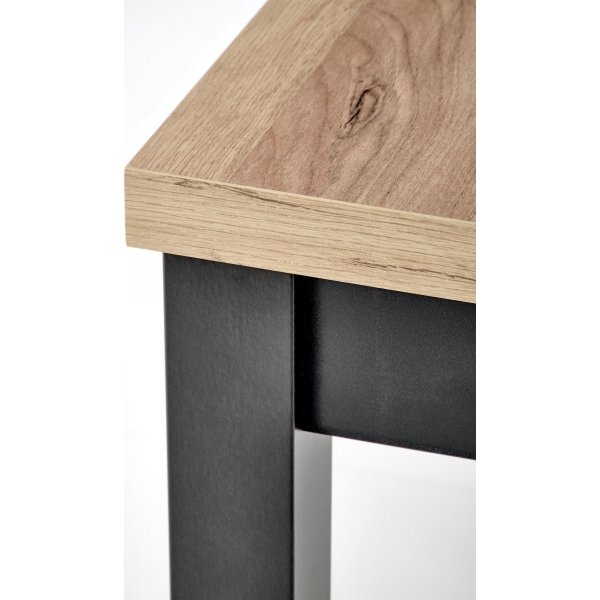 Callahan Esstisch 90-125 x 90 cm - Craft-Eiche/Schwarz