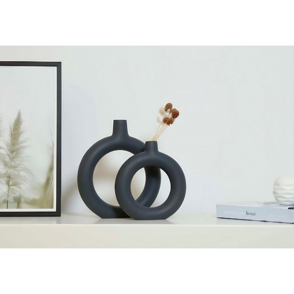 Hoyo Vase - Anthrazit Hoyo Vase - Anthrazit