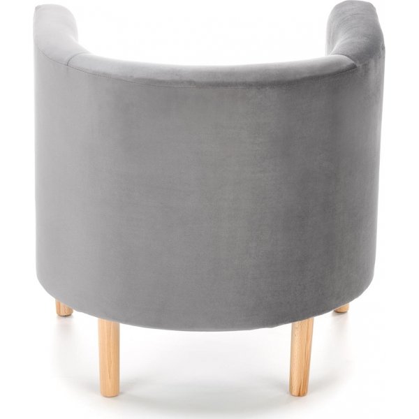 Sessel Seal - Grauer Samt Sessel Seal - Grauer Samt