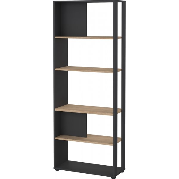 Sign-B�cherregal - Mattgrau/Hickory