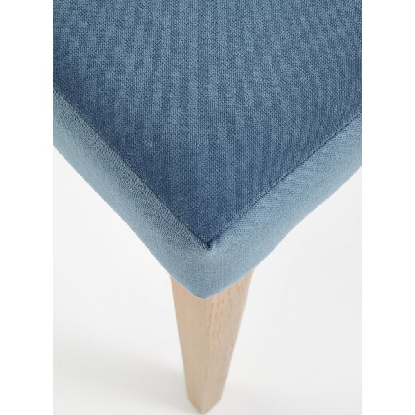 Stuhl Clemens - Blau & Eiche Stuhl Clemens - Blau & Eiche