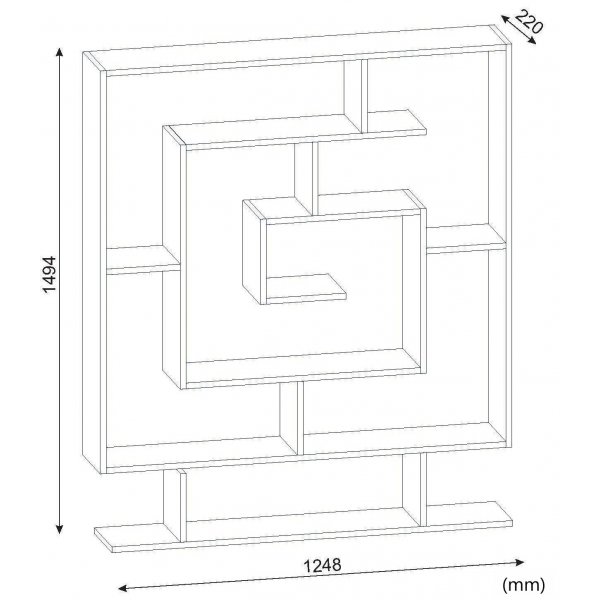 Sarmasik-B�cherregal - Wenge