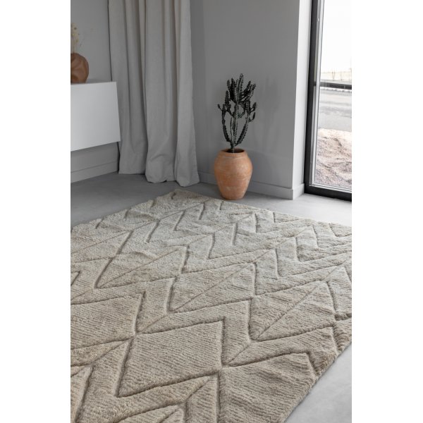 Wollteppich Zoe - Beige Wollteppich Zoe - Beige
