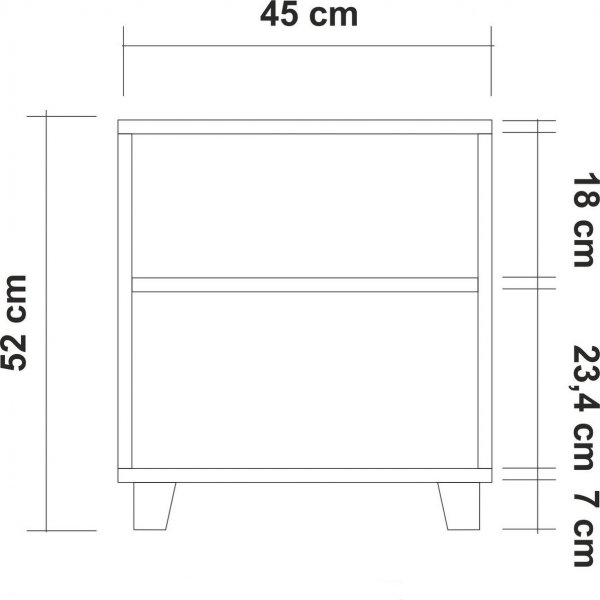 Leva Leaf Nachttisch - Kiefer