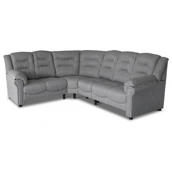 Ecksofa Peking - Grau + Fleckentferner fr Mbel