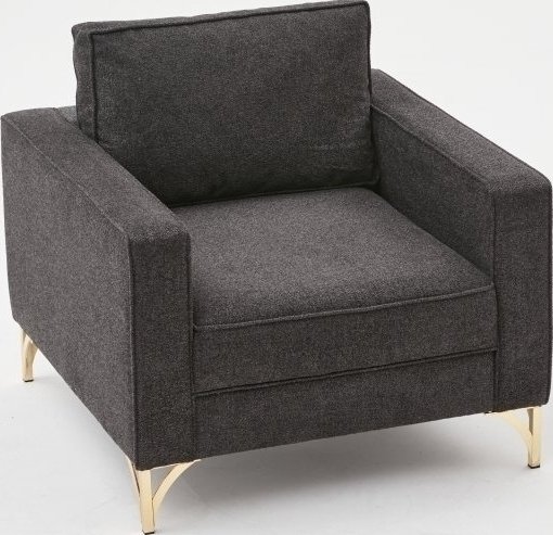 Sessel Berlin - Anthrazit/Gold Sessel Berlin - Anthrazit/Gold