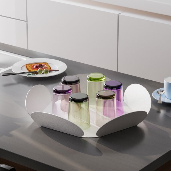 Rhodes Dekoschale - Weiß Rhodes Dekoschale - Weiß