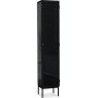 Revel Vitrine 200x40 cm - Schwarz / Getntes Glas + Fleckentferner fr Mbel