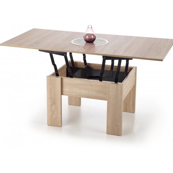 Serafin ausziehbarer Couchtisch 80-160 cm - Sonoma Eiche