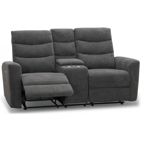 Chicago 2-Sitzer-Liegesofa mit elektrischem Mechanismus - Grau