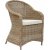 Mercury-Sessel aus synthetischem Rattan - Natur + Mbelpflegeset fr Textilien