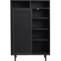 Schraubstockschrank H140 cm - Schwarz