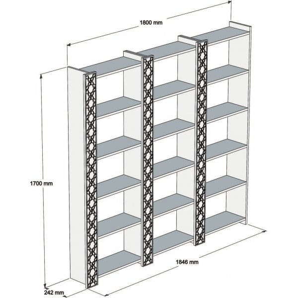 Miesta Bücherregal - Walnuss/Creme Miesta Bücherregal - Walnuss/Creme