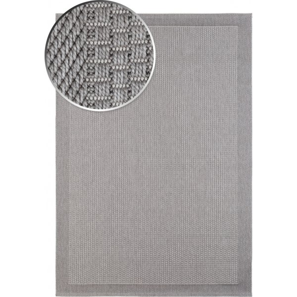 Miami flach gewebter Teppich Grau Miami flach gewebter Teppich Grau