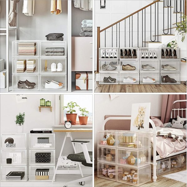 Kenan Aufbewahrungsbox 36x28 cm, 6er-Pack - Transparent Kenan Aufbewahrungsbox 36x28 cm, 6er-Pack - Transparent