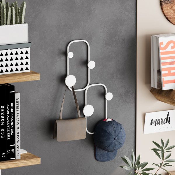 Marienkfer-Kleiderbgel - Wei