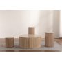 Cylinder runder Couchtisch 100 cm - Whitewash