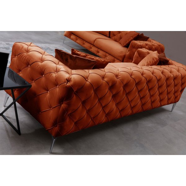 Como 2-Sitzer-Sofa - Orange