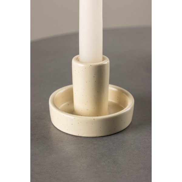 Ceco Kerzenhalter - Beige/Schwarz Ceco Kerzenhalter - Beige/Schwarz