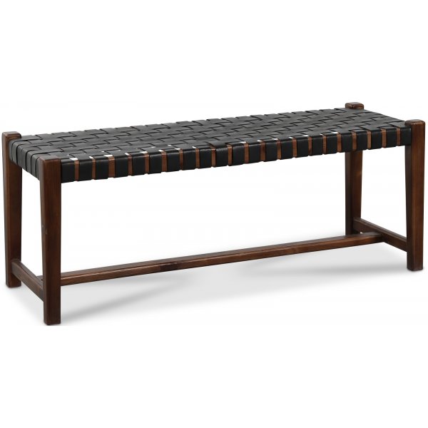 Porto Sitzbank - schwarz / Teak