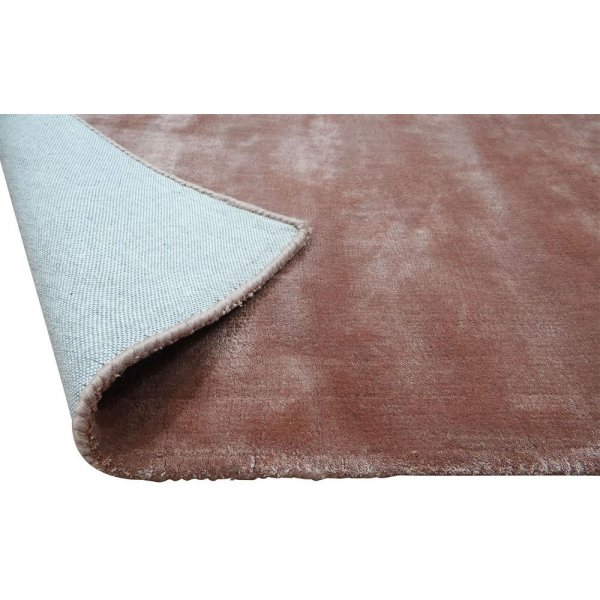 Viskoseteppich Bryan - Altrosa Viskose