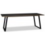 Edge Esstisch 240x90 - Schwarzes Hochdrucklaminat (HPL)