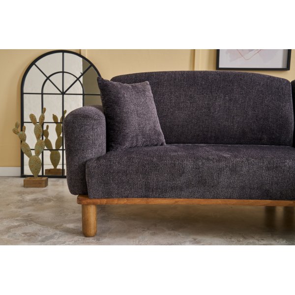 Reims 3-Sitzer-Sofa - Anthrazit