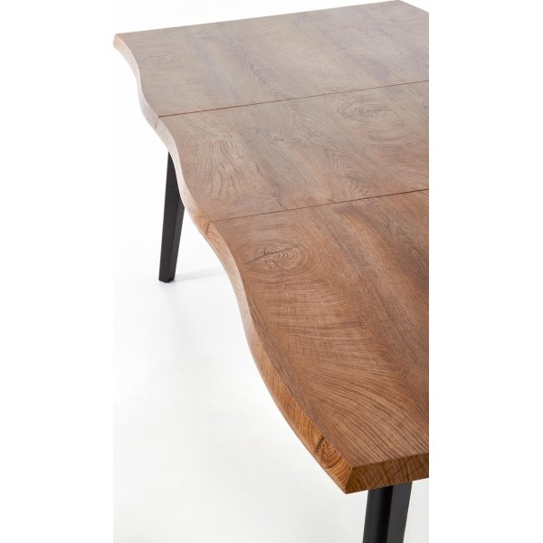 Horst Esstisch 120-180 x 80 cm - Eiche/Schwarz