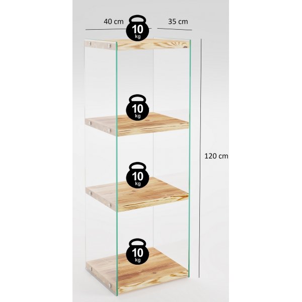 B�cherregal Niagara 120 cm - Eiche