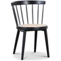 Sprossenstuhl Orbit - schwarz mit Rattan
