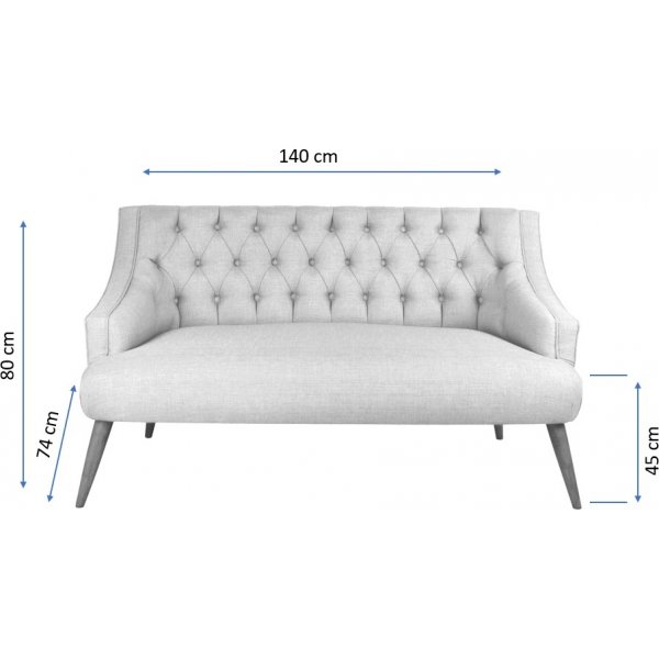 Lamont 2-Sitzer-Sofa - Cremewei