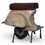 Scooter Barhocker - Vintage Beige / Braun