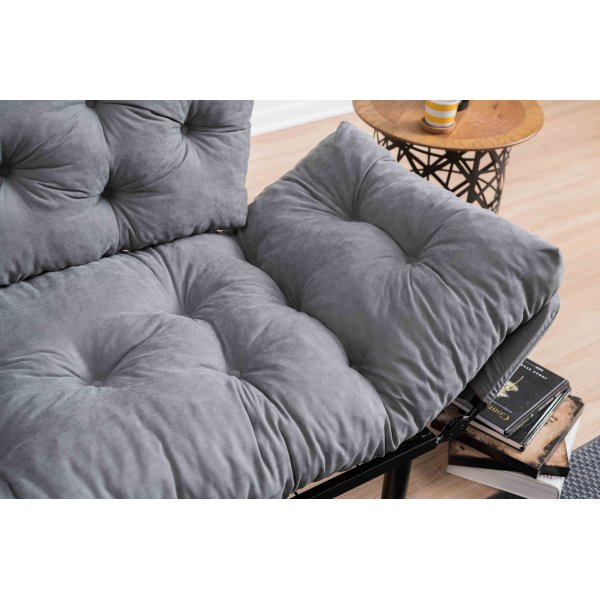 Nitta 2-Sitzer Schlafsofa - Grau Nitta 2-Sitzer Schlafsofa - Grau