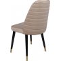 Hugo Esszimmerstuhl-Set - Creme/Schwarz/Gold