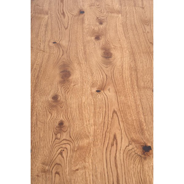 Sauber ausziehbarer Esstisch 90x160-250 cm - Eiche/Schwarz