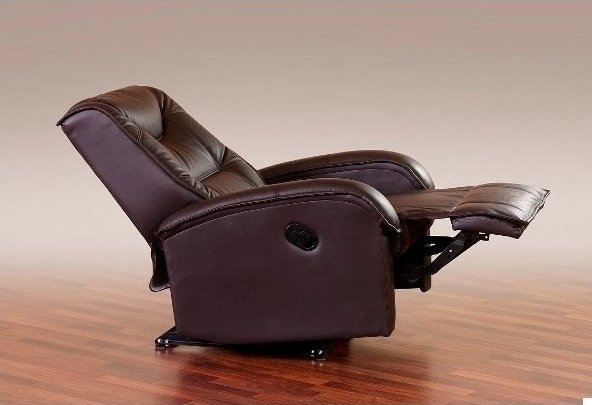 Jacqueline Liegesessel aus braunem Öko-Leder Jacqueline Liegesessel aus braunem Öko-Leder