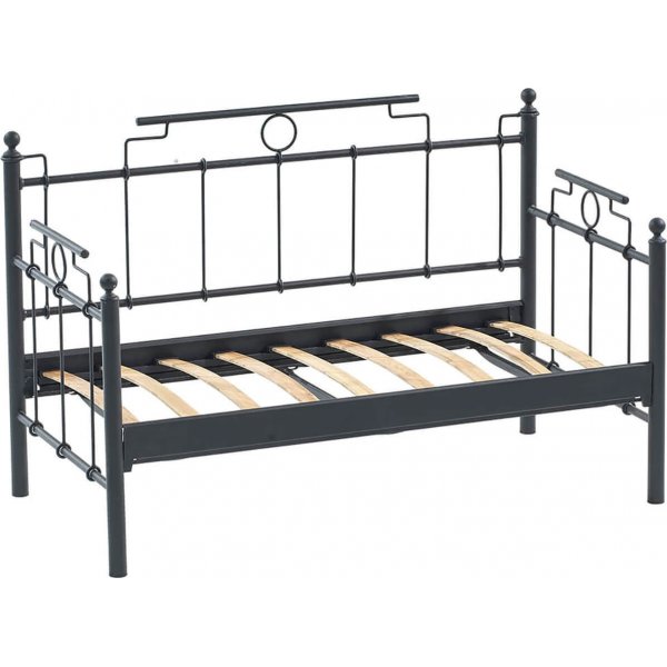 Hampus 2-Sitzer Outdoor-Sofa - Schwarz/Blau + Fleckentferner fr Mbel