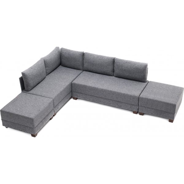 Ecksofa Fly - Grau