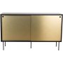 Volume Sideboard 132 cm - Schwarz/Messing