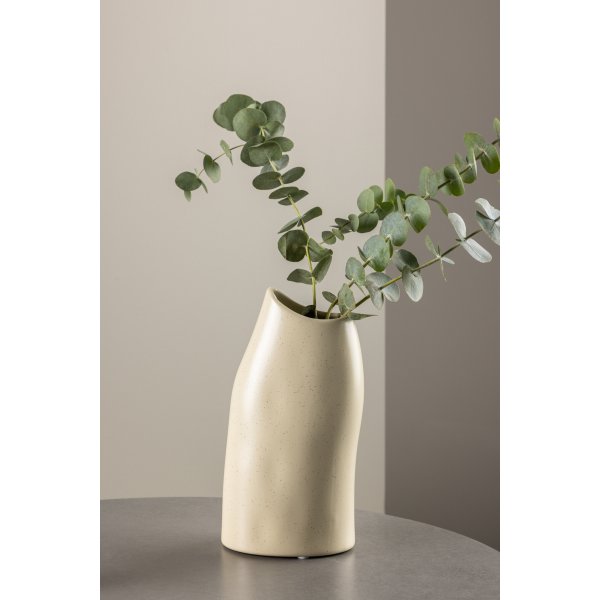 Ernst Vase - Beige/Schwarz Ernst Vase - Beige/Schwarz